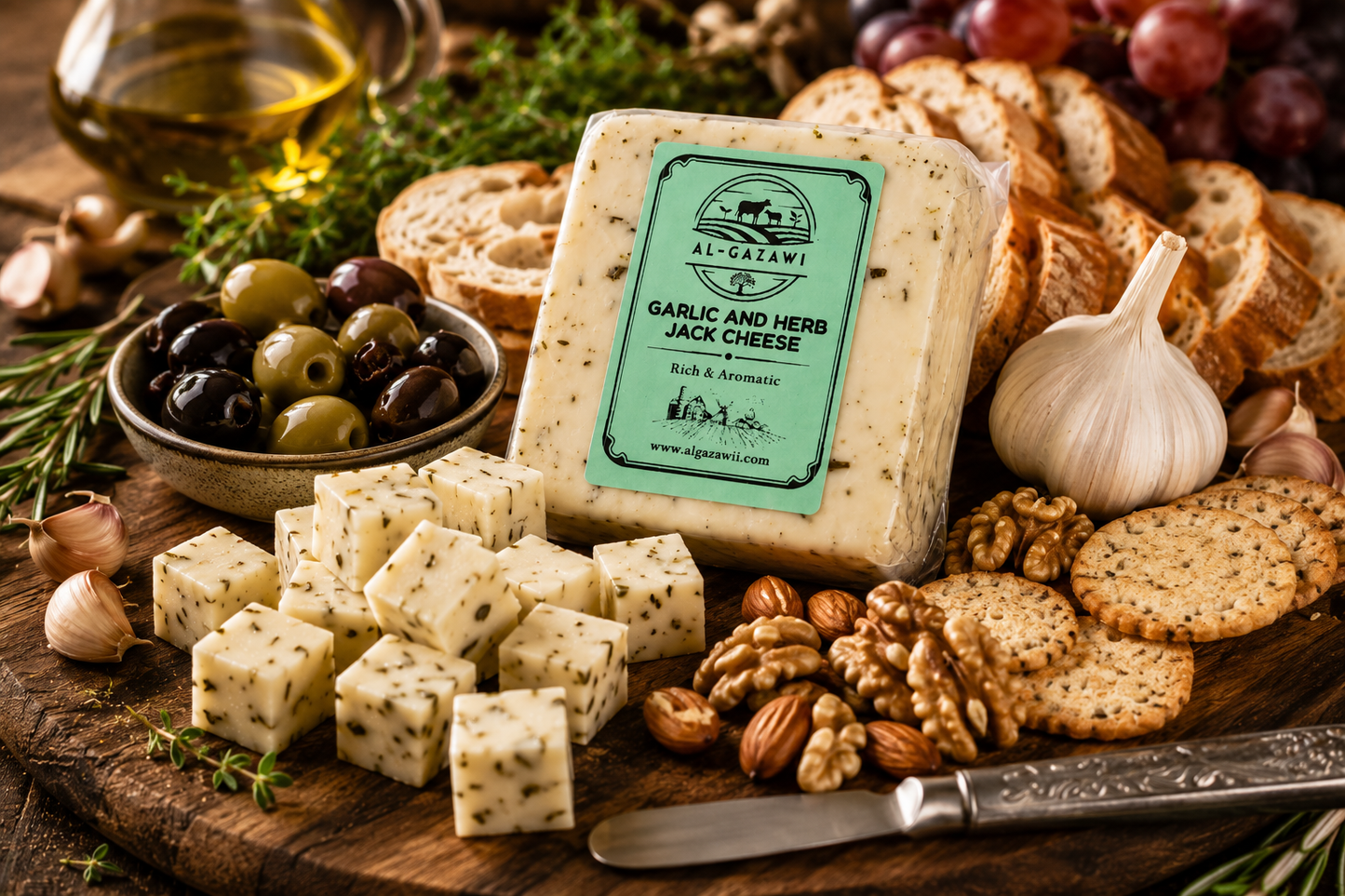 Garlic and herb jack cheese (1 Pound)