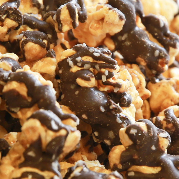 Salted Dark Chocolate Caramel Corn