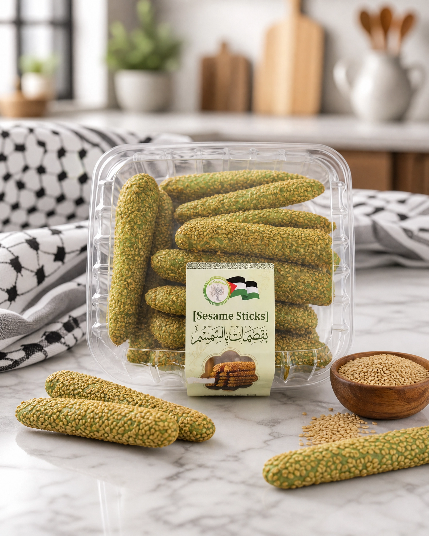 بقسماط بالسمسم - Sesame Sticks