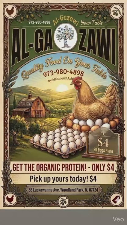White orange eggs