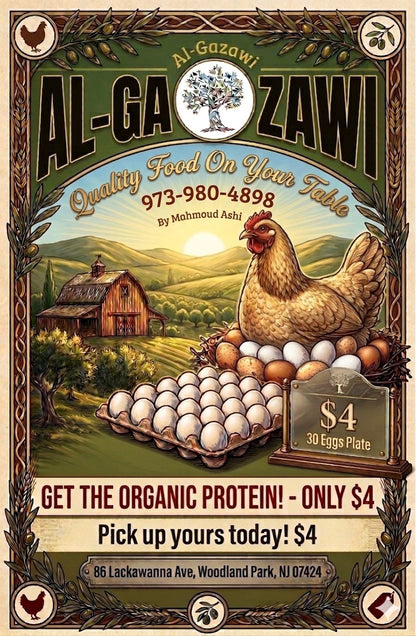White orange eggs